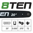thumbnail image 5 of 8TEN 20" Chainsaw Bar & Chain .050 3/8 72DL for Husqvarna 33RS72E MK1010418, 5 of 7