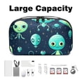 thumbnail image 3 of Alien USB Cable Organizer Charger Pouch Hard Drive Cases Oxford Cloth Digital Storage Bag 5.9x9.44x3.14 in Waterproof Electronics Accessories Case, 3 of 6