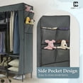 thumbnail image 5 of CAPHAUS 67-Inch Clothing Rack with Cover, Portable Closet Wardrobe, Covered Garment Rack for Hanging Clothes, 520LB Capacity Heavy-Duty Metal Frame Clothes Organizer Rack with Storage Shelves, 5 of 9