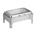 thumbnail image 1 of yuksok Réchaud de Buffet, Réchauds Alimentaires avec Couvercle Poêle à Aliments Réchaud de Buffet Chafer Rectangulaire, 1 of 9