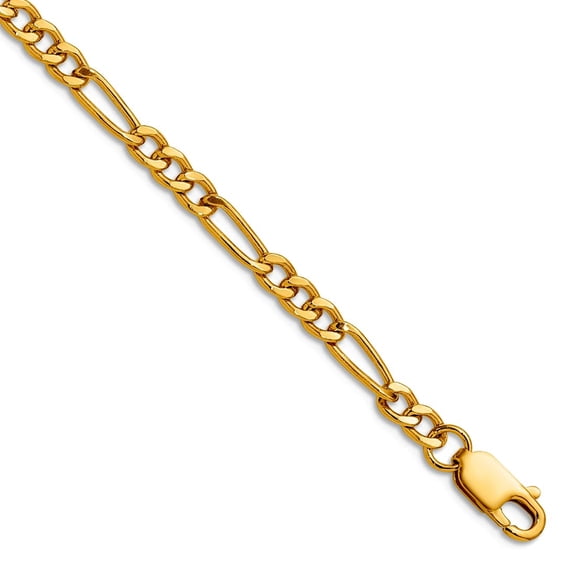 1/20 14k Gold Filled 3.75mm Figaro With Lobster Clasp Chain Necklace 18 Inch Chain Necklace for Women and Men