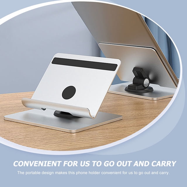 Raindrops Tablet PC Rack Multifunctional Portable Aluminium Alloy Silver 1Set for Bedroom and Dorm