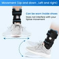 thumbnail image 5 of Velpeau Ankle Brace - Stirrup Ankle Splint - Adjustable Rigid Stabilizer for Sprains, Tendonitis, Post-Op Cast Support and Injury Protection for Women and Men (Gel Pads, Small - Left Foot), 5 of 9