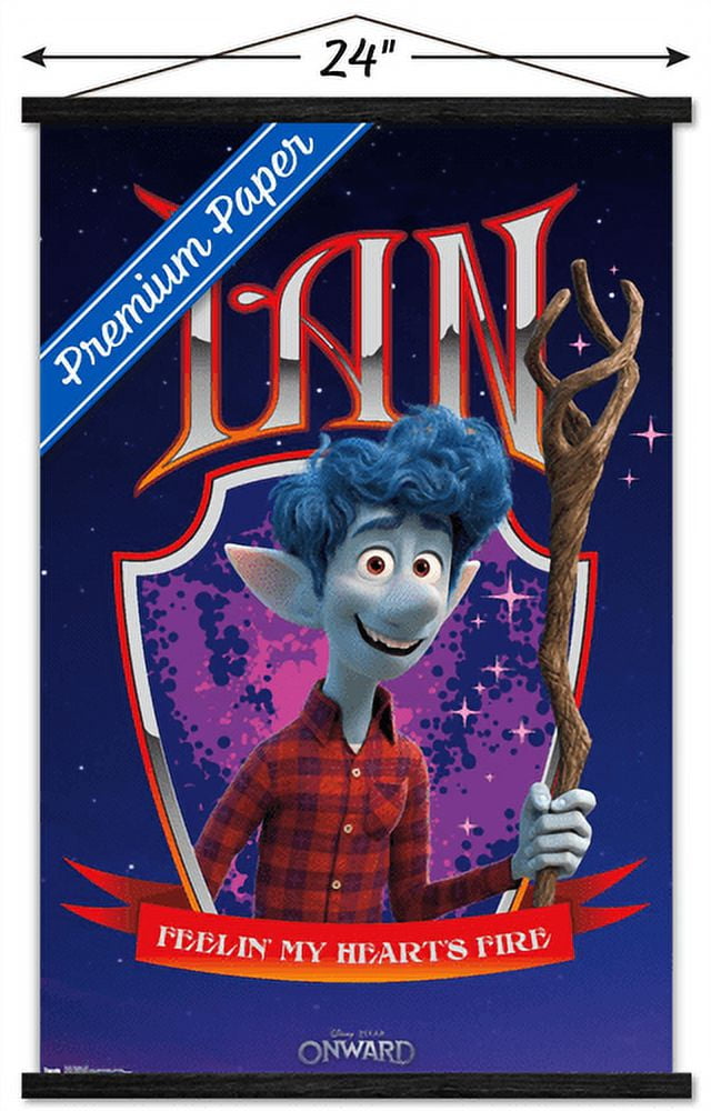 Disney Pixar Onward - Ian Wall Poster with Wooden Magnetic Frame, 22.375" x 34"