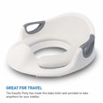 thumbnail image 2 of Asiento de inodoro con asas acolchadas para niños y niñas, con 5 estrellas, superofertas, color blanco, 2 of 5