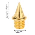 thumbnail image 2 of 2xSteel Shoe Spikes Reemplazo con para Zapatos Track Field Oro Macarena Reemplazo de clavos de pista, 2 of 8