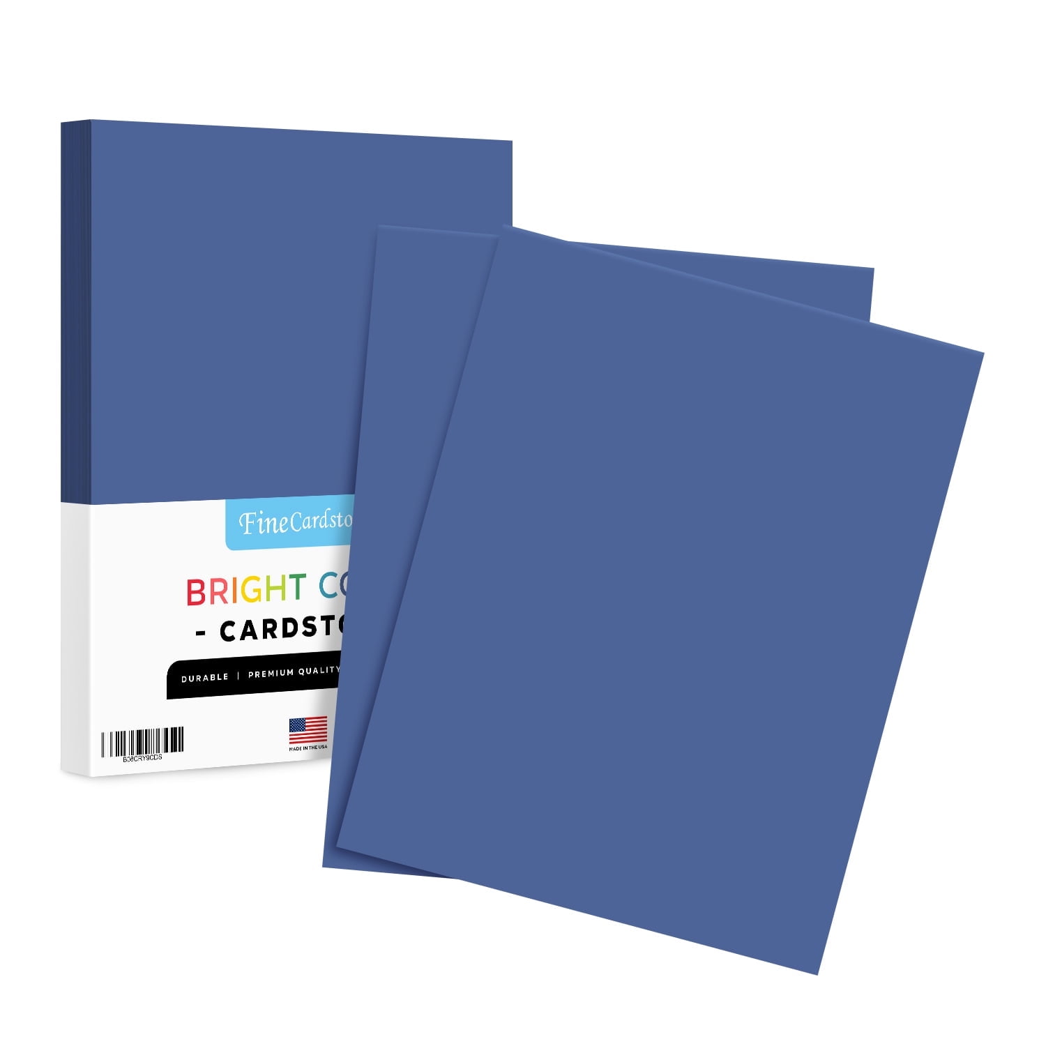 Premium Color Card Stock Paper | 50 Per Pack | Superior Thick 65-lb Cardstock Perfect for School Supplies Holiday Crafting Arts and Crafts | Acid & Lignin Free | Dark Blue | 8.5 x 11