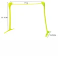 thumbnail image 3 of Vallas de entrenamiento de fútbol plegables, ayudas para el entrenamiento de velocidad y agilidad, herramienta para deportes de fútbol plegable y ajustable en altura para exteriores, 3 of 5