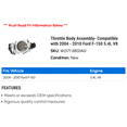 thumbnail image 2 of Throttle Body Assembly- Compatible with 2004 - 2010 Ford F-150 5.4L V8 2005 2006 2007 2008 2009, 2 of 2