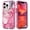 E, variant on Feishell for iPhone 16 Case,Cute Marble Pattern 3 in 1 Shockproof Slim Hybrid Protective Cover for Women Girls Hard PC Soft TPU Bumper Three Layer Drop Protection Anti-scratch Phone Case,O