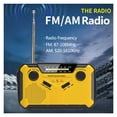 thumbnail image 3 of Hand Crank Radio with LED Flashlight Power Bank SOS Solar Radio Emergency Weather Radio for Emergency Camping Survival ,Handy Bright, 3 of 5