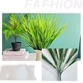 thumbnail image 6 of Artificial Plants Outdoors Fake Wheat Grass Faux Greenery Stems Plastic Shrubs waterproof for Patio Garden Porch Window Box Spring Home Decor(Green), 6 of 6