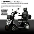 thumbnail image 3 of Xlluproid Heavy-Duty All-Terrain 4-Wheel Mobility Scooter,1000W Motor,500 lbs Weight Capacity, Electric Mobility Scooter for Adults,Seniors,and Handicapped,Black, 3 of 16