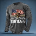 thumbnail image 2 of T Shirts for Men Anniversary 250th USA Flag Print Graphic Tees Long Sleeve Round Neck Slim Fit Tops, 2 of 3