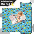 thumbnail image 4 of Monster Cartoon Truck Blue Pattern Teens Toddler Nap Mat with Pillow, Sleeping Mat Bag for Preschool Daycare 50"x20", 4 of 6