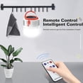 thumbnail image 3 of Linterna LED recargable para camping, solar/USB, portátil, con control remoto, resistente al agua IP45, 2200 mAh, 3 of 4