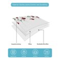 thumbnail image 5 of Red Roses Queen Size Down Alternative Comforter, Lightweight Comforter Quilt Bedding Set with Pillow Shams Spring Floral Summer Botanical Weeping All Seasons Bed Comforter Duvet Insert 90"x96", 5 of 7