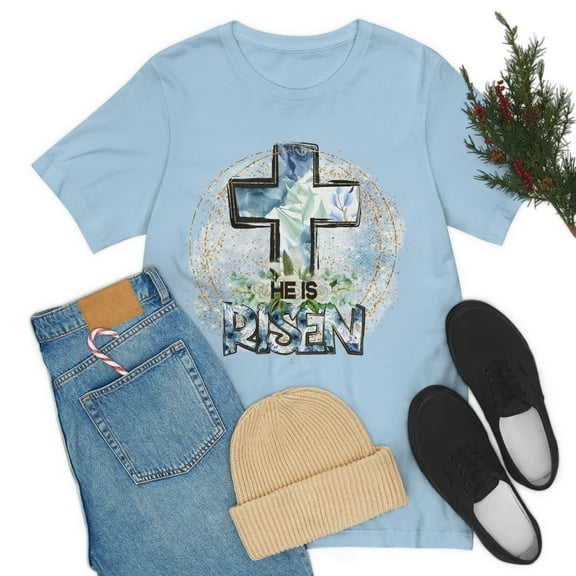 He Is Risen Unisex Jersey Short Sleeve Tee