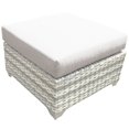 thumbnail image 1 of TK Classic Fairmont Wicker Patio Square Ottoman in Beige, 1 of 1