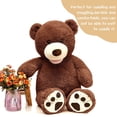 thumbnail image 6 of MorisMos Stuffed Animal Giant Teddy Bear with Footprints 39'' Plush Toy, 6 of 8