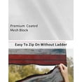 thumbnail image 6 of 4th of July RV Awning Sun Shade Screen 9'X7' Vintage American Flag Mesh Sunscreen Retro Wood Grain Awning Shade Screen with Zipper UV Blocker Completed Kits Outdoor Canopy for RV Motorhome Camper, 6 of 7