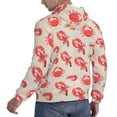 thumbnail image 6 of Lsque Crab Lobster 1 Pattern Casual Men's Hoodie,Hooded Sweatshirt with Kangaroo Pocket,Pullover Hoodie-Small, 6 of 7