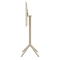 thumbnail image 3 of Sky 24 inch Square Folding Bar Table in Taupe finish, 3 of 9