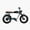 1pcs, variant on Electric Super Bike Blue Vinyl Decal Sticker