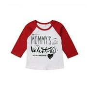 LUIRYARE Family Matching Valentine Baby Outfits Clothes T-Shirts for Big Brother Romper for Little Brother Sets