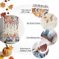 thumbnail image 6 of Shower Curtains for Bathroom-72"x78",Thanksgiving Orange Pumpkin Fall Leaves Waterproof Bath Curtain Shower Curtain Set, 6 of 7