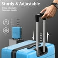 thumbnail image 6 of ALPULON 3 Piece Luggage Sets with TSA Locks, Hardside Suitcase Set with Spinner Wheels, 20in24in28in, Light Blue, 6 of 9