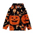 thumbnail image 5 of Odeerbi Kids Boys Halloween Hoodies Fall Winter Pullover Hooded Sweatshirts 4-14 Years Children's Halloween Printed Hoodie Long Sleeve Top Sweatshirt Kids Clothes Black, 5 of 7