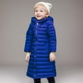 thumbnail image 5 of Kids Winter Coats Toddler Down Coats Mediun Length Warm Thick Outerwear Padded Jacket Coat Fall Winter Clothes for Toddler Baby Boys Girls 2-3 Years, 5 of 6