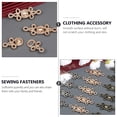 thumbnail image 2 of Shisuyan Boutons de Couture Dorés 3 Paires Ovales Style Chinois 2.64x0.98x0.39 Po, 2 of 8
