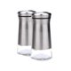 thumbnail image 1 of Stainless Steel Salt and Pepper Shakers with Glass Base, Adjustable, 1 of 3