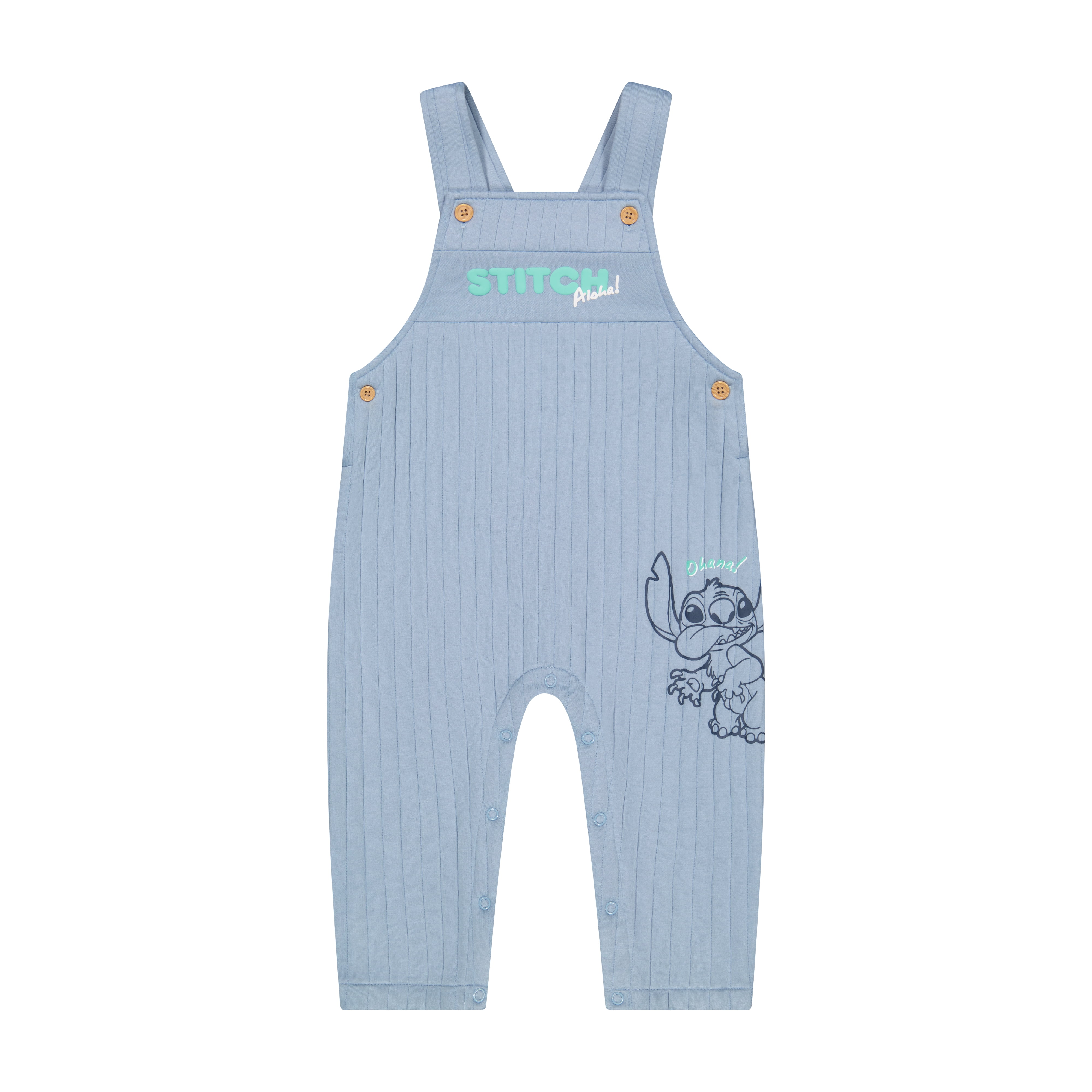 Stitch Baby Boy Overall Set, Sizes 0-24 Months