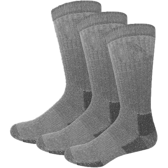 Gilbin Women's Merino Wool Thermal Socks, 3-Pack – Heavy Duty Thermal Crew Boot Socks for Extreme Cold, Insulated for Hiking & Winter