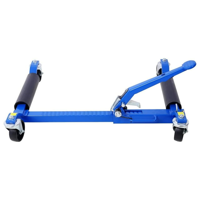Ourlova Wheel Dolly 2-Pack Wheel Dolly Car Skate - 3000LBS Capacity Heavy Duty Vehicle Positioning with Ratcheting Foot Pedal Tire Jack for Car Truck RV Trailer