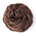 thumbnail image 2 of Messy Hair Bun Thick Updo Hairpieces Elastic Synthetic Wavy Curly Ponytail Hair Extensions, 2 of 6