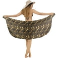 thumbnail image 5 of HAPPY BAY Women's Pareo Beach Wrap Swimsuit Bikini Sarong One Size Brown, Floral, 5 of 5