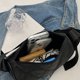 thumbnail image 2 of Bolso acolchado monedero cremallera mujer doble correa ancha para viajes citas uso diario, 2 of 8
