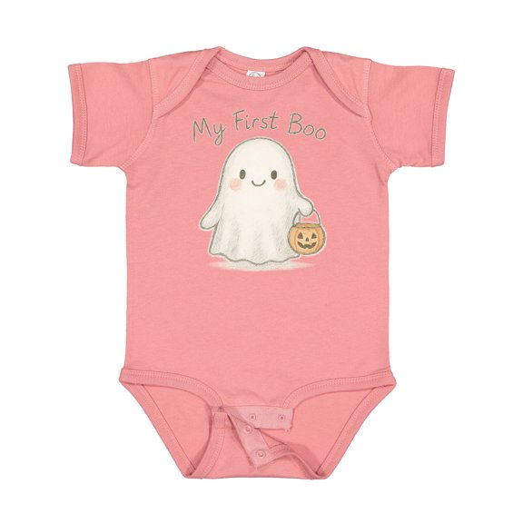 Inktastic My First Boo Cute Ghost Halloween Boys or Girls Baby Bodysuit