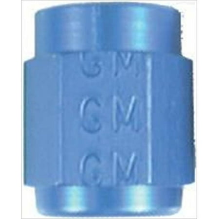Anodized Aluminum Prop Nut - AEROQUIP FCM3554 Blue Anodized Aluminum -3An Tube Nuts