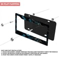 thumbnail image 3 of License Plate Frame 2PC Artistic Teal - Brown Marble Car License Plate Holders with Screws & Caps 6.3x12.2inch(16x31cm), 3 of 8