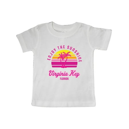 

Inktastic Summer Enjoy the Sunshine Virginia Key Beach Florida in Pink Gift Baby Boy or Baby Girl T-Shirt