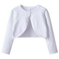 thumbnail image 4 of REDARER Girls Knitted Cardigan Sweater Shawl Collar Short Top Outerwear for Autumn Season,Kids Clothing,Size:2-3 Years, 4 of 5