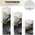 thumbnail image 4 of Black White Gold Marble Pattern Kitchen Rugs Sets Of 3,Kitchen Runner Rugs Non Skid Washable,Decorative Kitchen Floor Mats for Kitchen,Sink,Laundry,17"x30"+ 17"x47" + 17"x59", 4 of 6