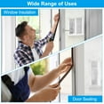 thumbnail image 6 of Uxcell 1 Set Weather Stripping Door Seal Self Adhesive White 1/2 inch x 1/16 inch x 32 ft, 6 of 6