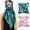 Z01- 2 Pcs, variant on Silk Like Head Scarf for Women Satin Printed Bandana for Hair Wrapping Fashion Accessory 35 Inch Square Hair Scarf