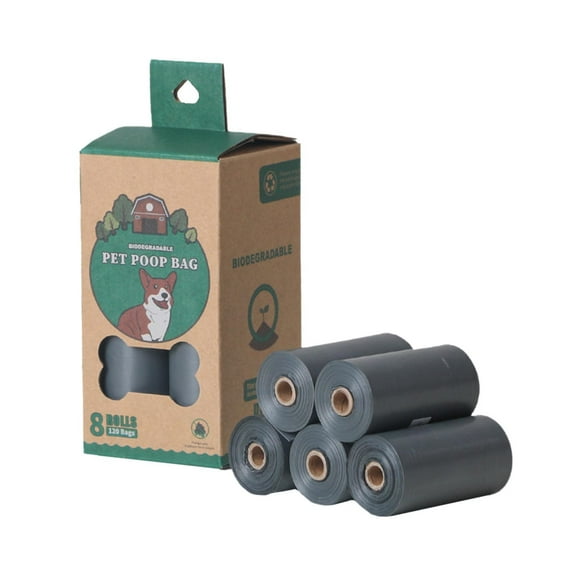 PE Solid Color Biodegradable Pet Garbage Bag for Cleaning Dog Feces and Travel Use